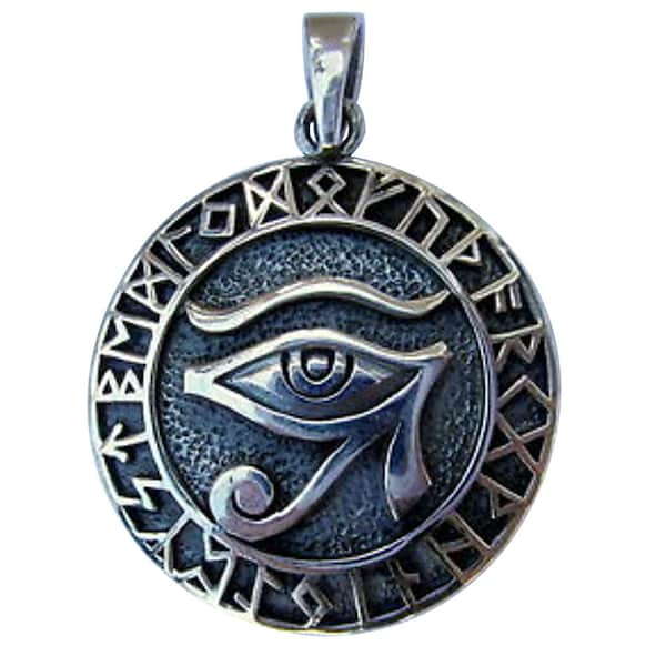 Sterling  Silver  Eye  Of  Ra  Pendant