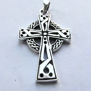 Sterling  Silver  925  Celtic  Cross  Pendant
