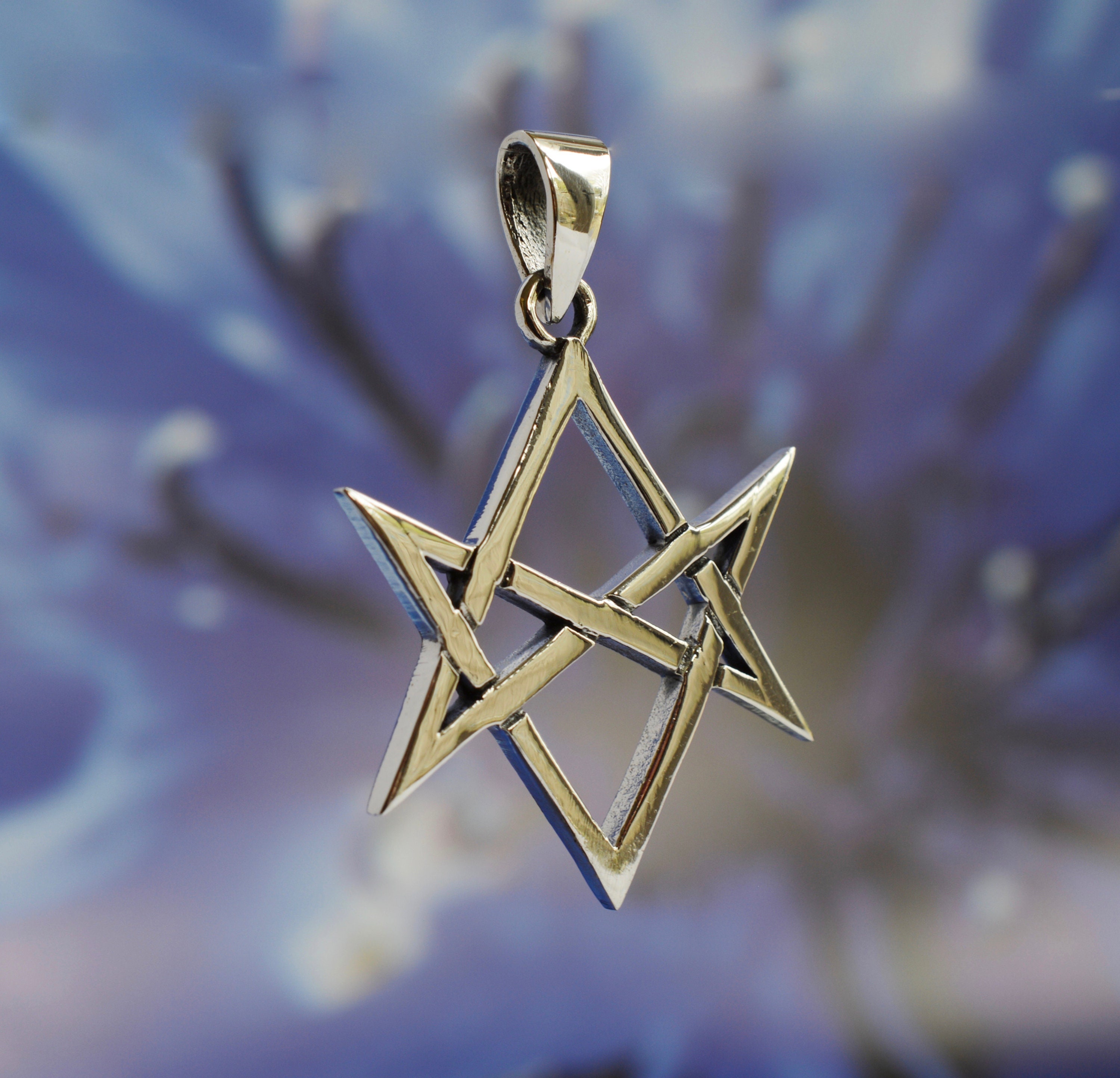 【送料0円】 Sterling Etsy - Pendant Hexagram 925 Silver シルバー