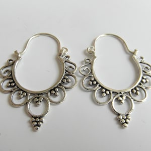 Pair of Sterling Silver 925 Tribal Thai Dangly Earrings - Etsy