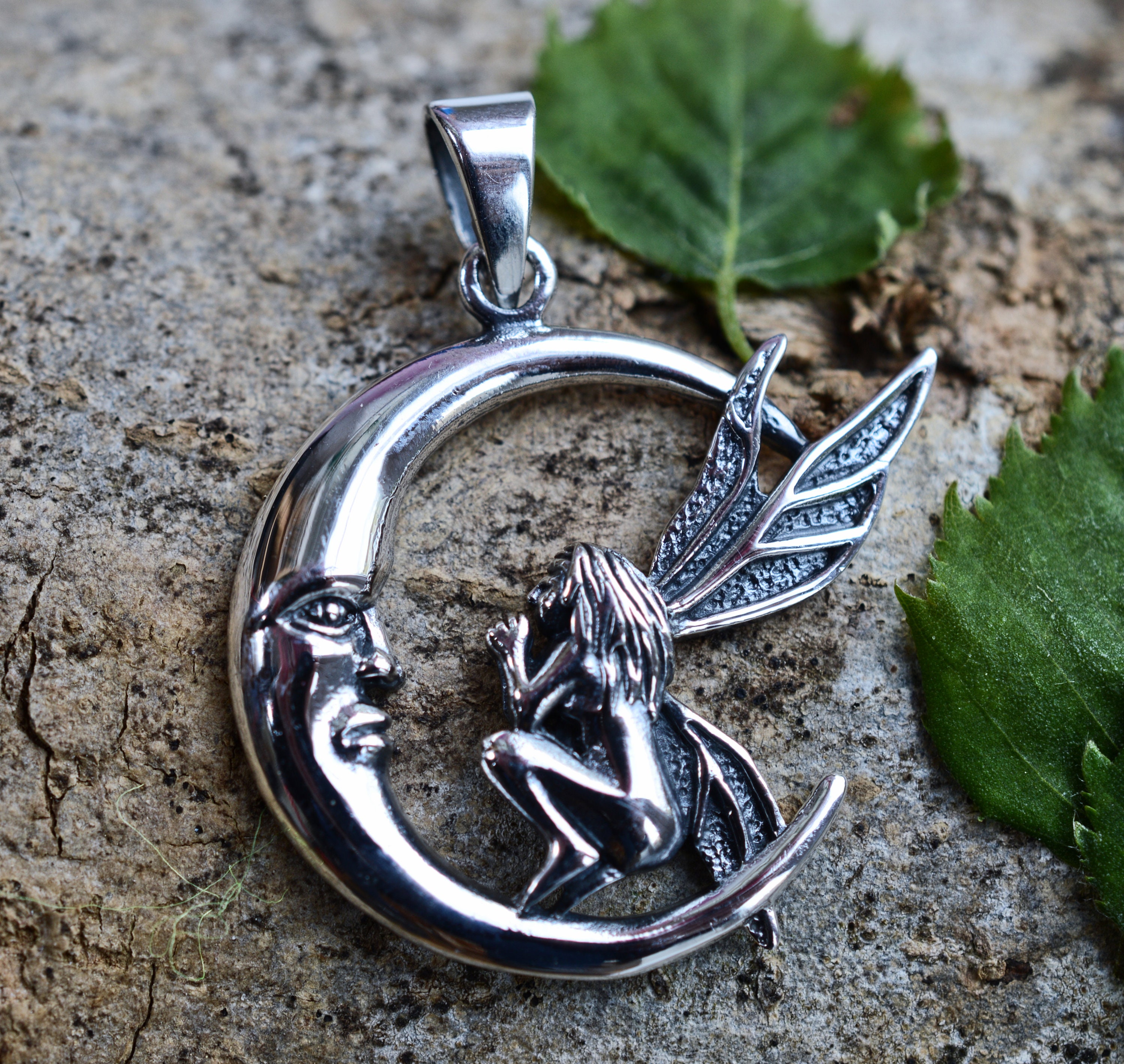 Silver Fairy Pendant - Etsy Canada