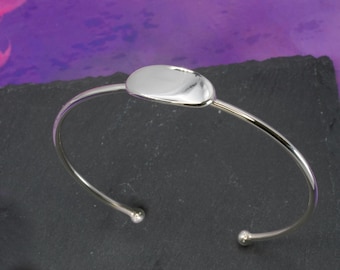 Sterling  Silver  925  Adjustable  Eternity  Bangle  In  Gift  Box         ( 7.7   Grams )
