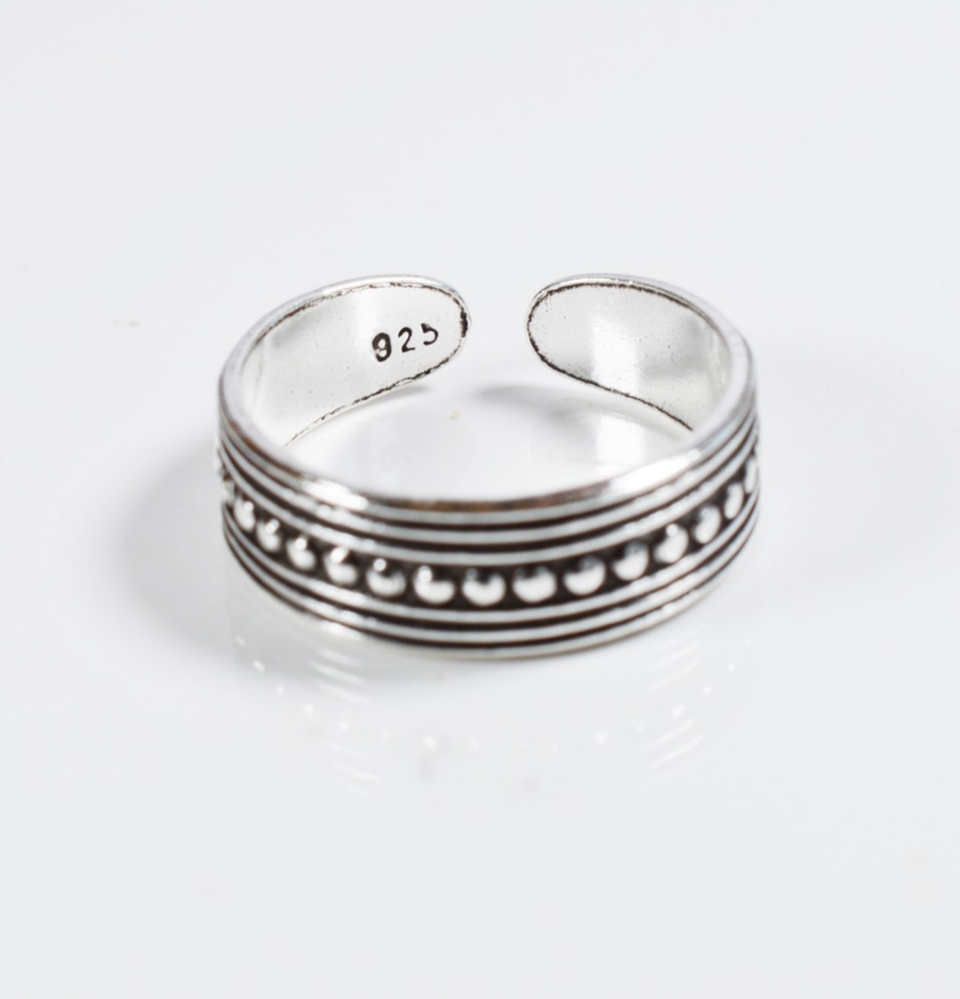 Sterling Silver 925 Adjustable Bali Balls Toe Ring Weighs 2 Grams - Etsy