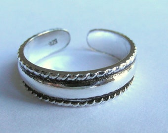 Sterling  Silver  925  Plated  Adjustable  Toe  Ring