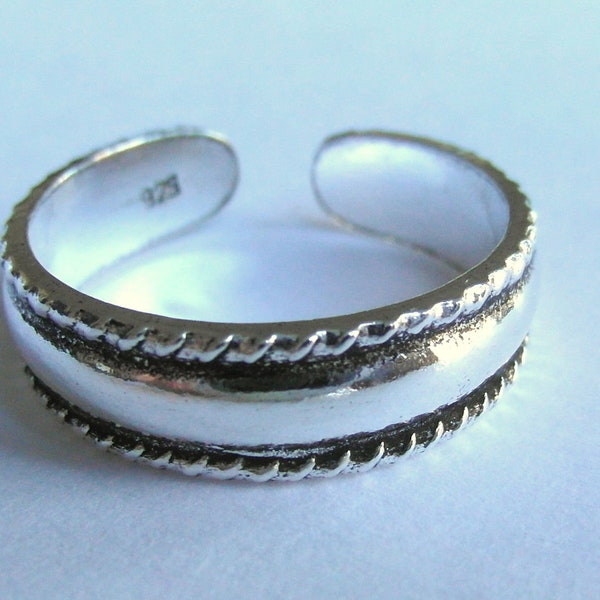 Sterling  Silver  925  Plated  Adjustable  Toe  Ring