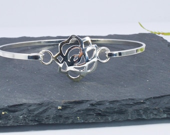 Justerbart armband i sterlingsilver 925 med Serendipity Lotus i presentask