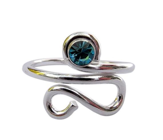 TJS 925 Sterling Silver Infinity Braid Design Toe Ring Adjustable Jewellery 