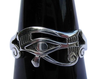 Sterling Silver 925 Eye Of Horus Ring