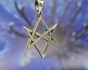 Hänge i sterlingsilver 925 med hexagram