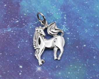Sterling  Silver  925  Unicorn  Pendant  In  Gift  Box