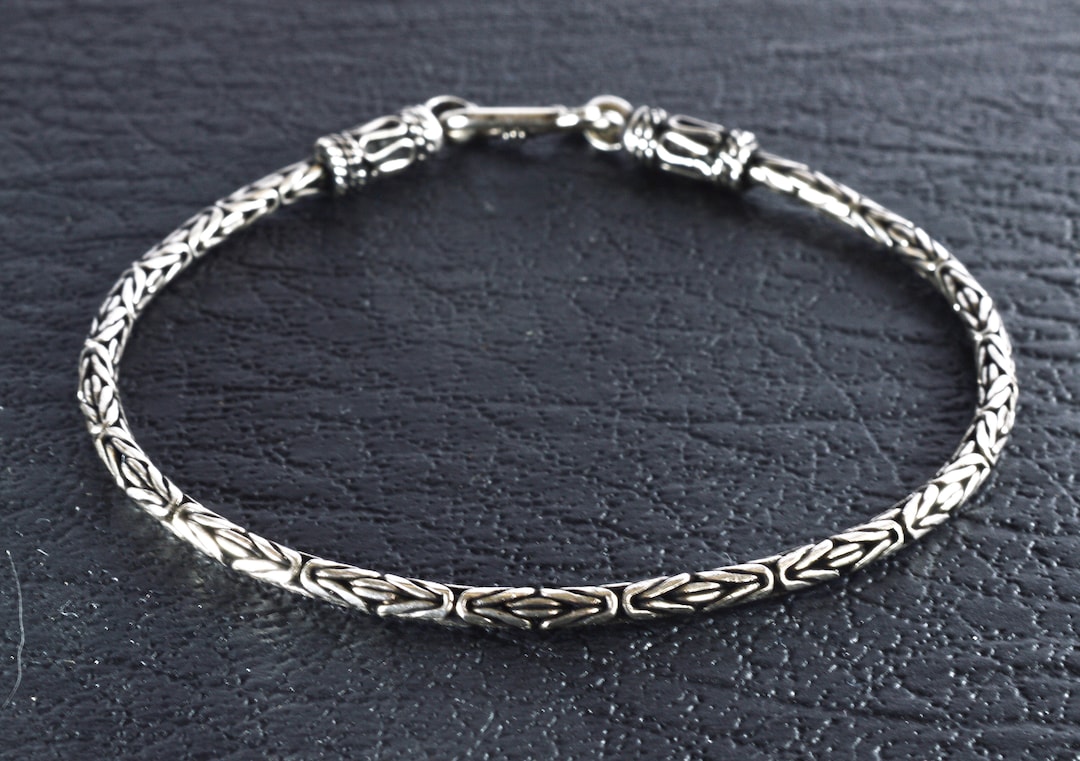 Sterling Silver 925 Bali Style Bracelet 7 , 7.5 , 8 , 8.5 , 9 Sizes Available Etsy
