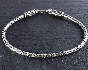 Sterling  Silver  925  Bali  Style  Bracelet        ( 7 , 7.5 ", 8 ", 8.5 " , 9"  Sizes  Available )