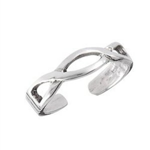 Sterling  Silver  925  Adjustable  Serenity  Toe  Ring