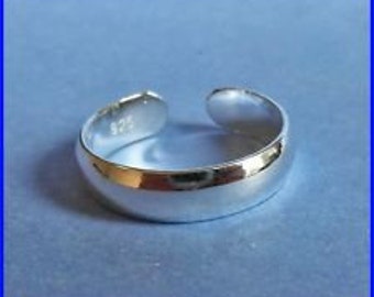 Sterling  Silver  925   Adjustable  Band  4 MM  Toe Ring