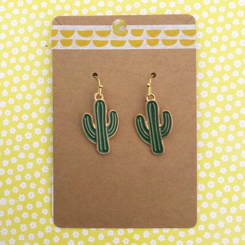 Boho Cactus Earrings
