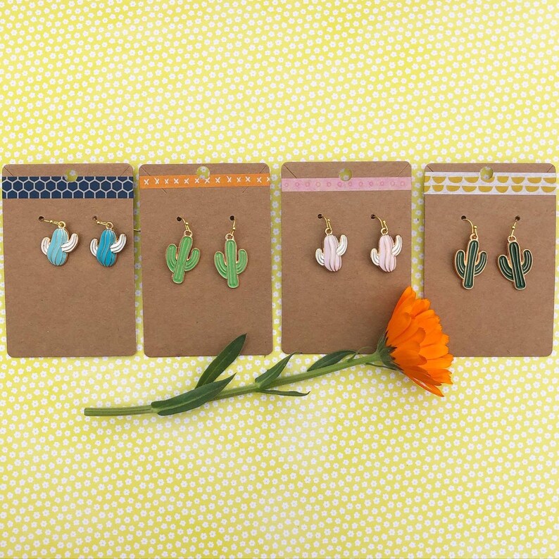Boho Cactus Earrings