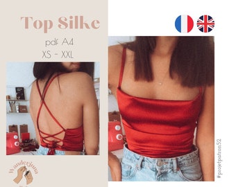 Patron top Silke PDF - Français + ENGLISH (in french and english)(en français et anglais)
