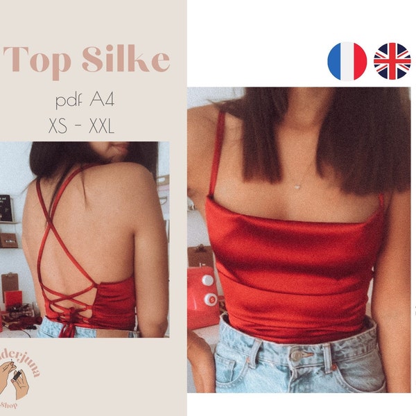 Patron top Silke PDF - Français + ENGLISH (in french and english)(en français et anglais)