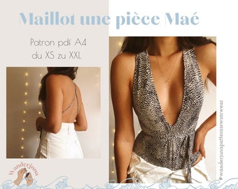 maillot de bain une pièce Maé - PATRON PDF A4 (in french only/ en français seulement)