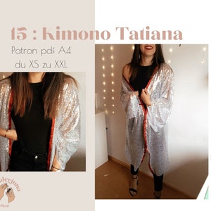 015 Tatiana kimono - PDF PATTERN A4 (in french only)