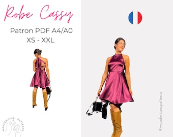 Cassy dress - French A4/A0 pattern