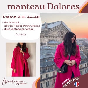 Dolores Coat - A4 PDF PATTERN (in French only)