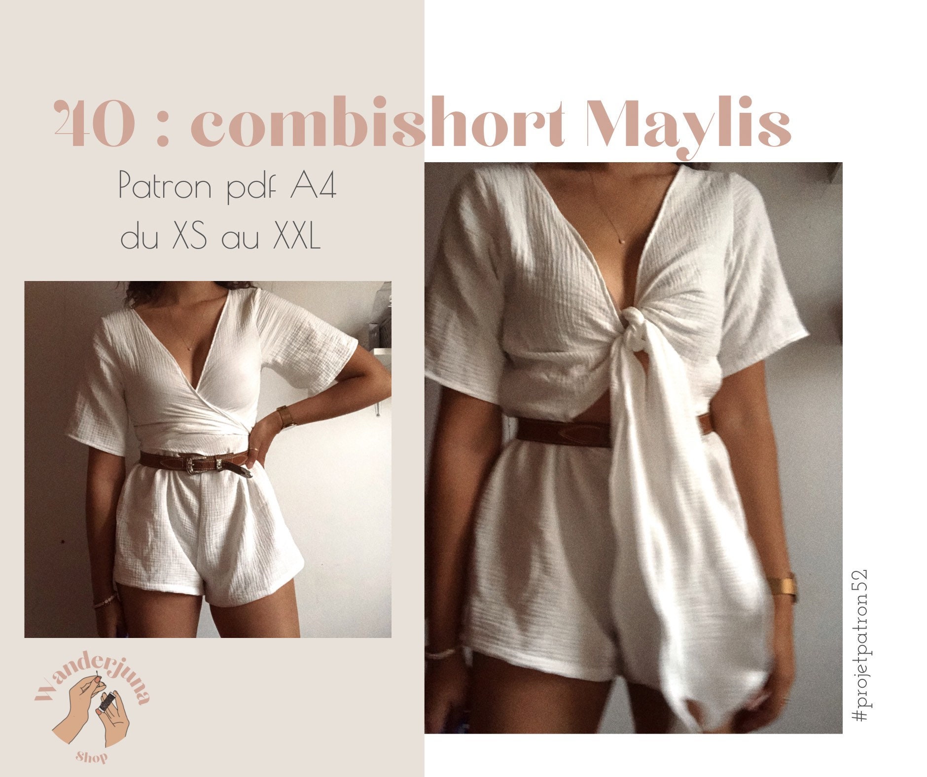 040 Combishort Maylis - PATRON PDF A4