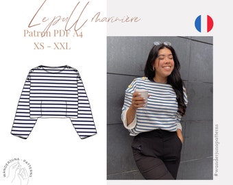 Sailor sweater - PDF PATTERN A4 (in French only)