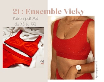 021 Vicky Set - A4 PDF PATTERN (in french only)