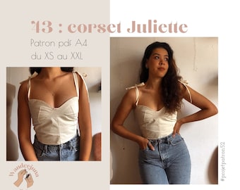 043 corset Juliette - PATRON PDF A4 (in french only/ en français seulement)