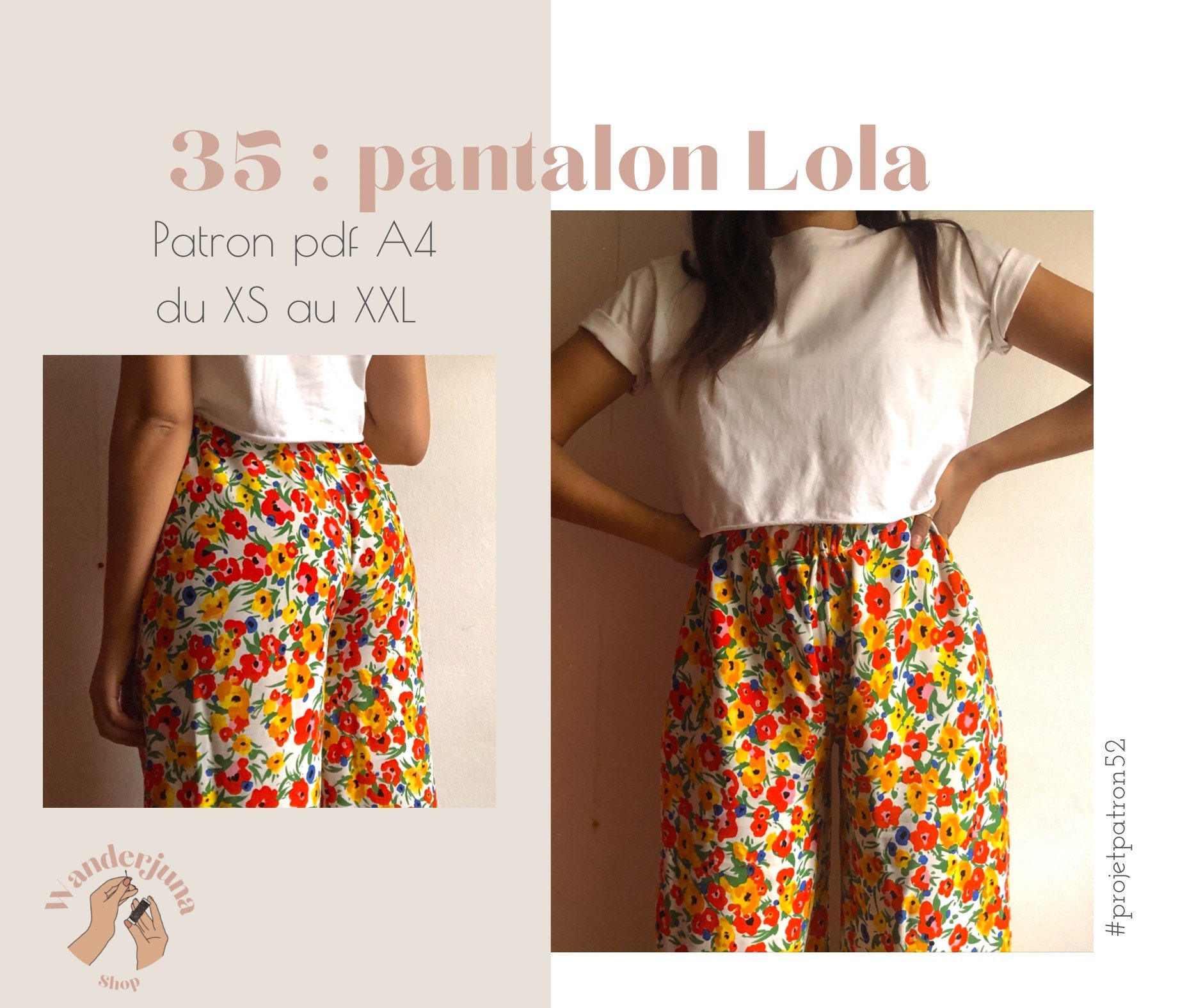 035 pantalon Lola - PATRON PDF A4