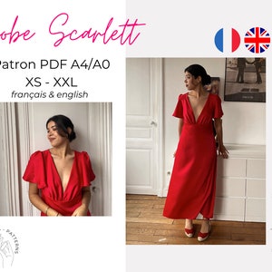 Robe Scarlett patron A4/A0 français & english image 1