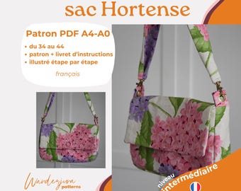 Bolso Hortense - Patrón francés A4/A0