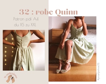 032 Vestido Quinn - PATRÓN PDF A4 (sólo en francés)