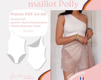 Traje de baño Polly - PATRÓN PDF A4/A0
