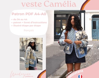 The Camellia Jacket - A4 PDF PATTERN (in French only)