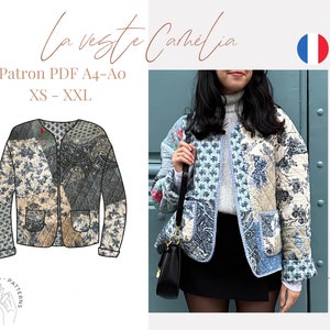 La veste Camélia PATRON PDF A4 in french only/ en français seulement image 1