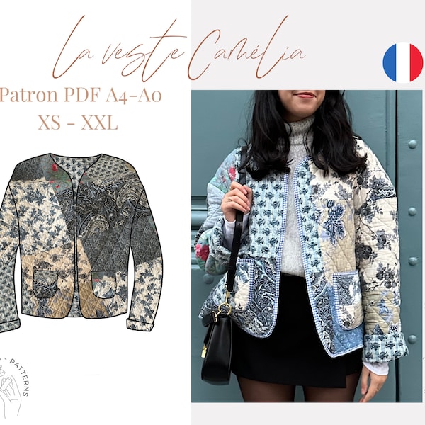 The Camélia jacket - A4 PDF PATTERN (in French only)