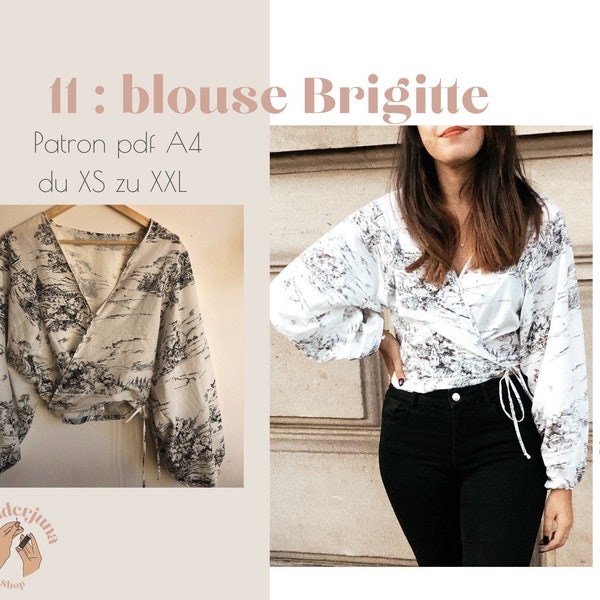 011 Blouse Brigitte PATRON PDF A4 (in french only/ en français seulement)