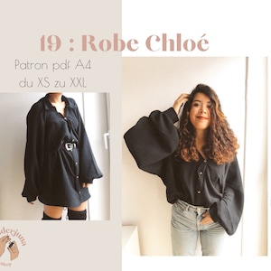 019 Chloé shirt dress - A4 PDF PATTERN (in french only)