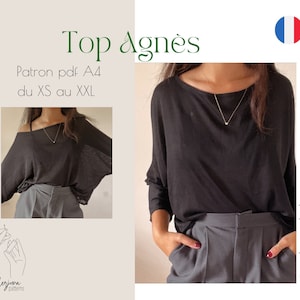 Top Agnès - PATTERN PDF A4 (in french only)