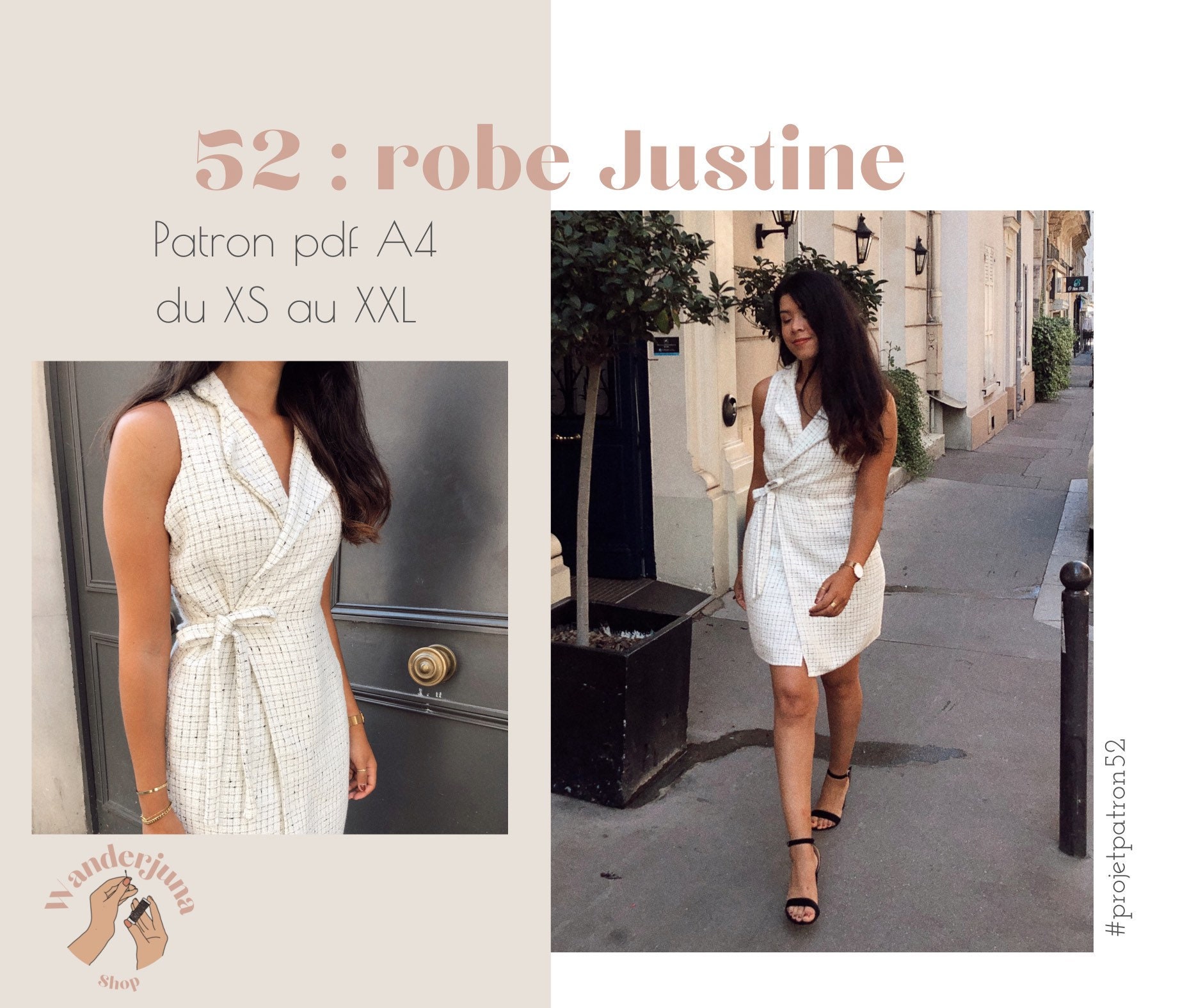 052 robe Justine - PATRON PDF A4
