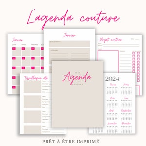 L'agenda couture A4/A5 à imprimer image 1