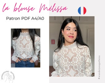 The Mélissa blouse - French A4/A0 pattern