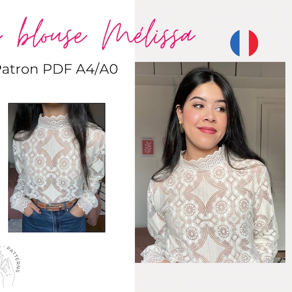 La blouse Mélissa - patron A4/A0 français