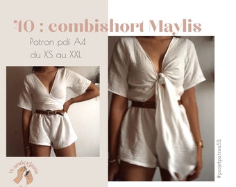 040 Combishort Maylis - PATRON PDF A4 (in french only/ en français seulement)