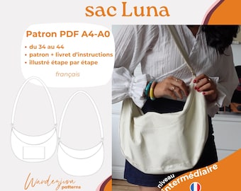 Bolso Luna - Patrón francés A4/A0