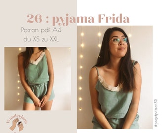 026 Pigiama Frida - MODELLO PDF A4 (solo in francese)