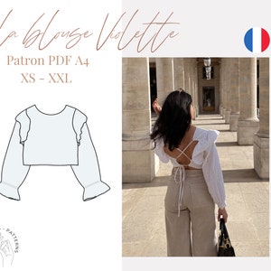 The Violette blouse - A4 PDF PATTERN (in french only)