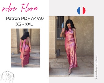 The Flora dress - French A4/A0 pattern